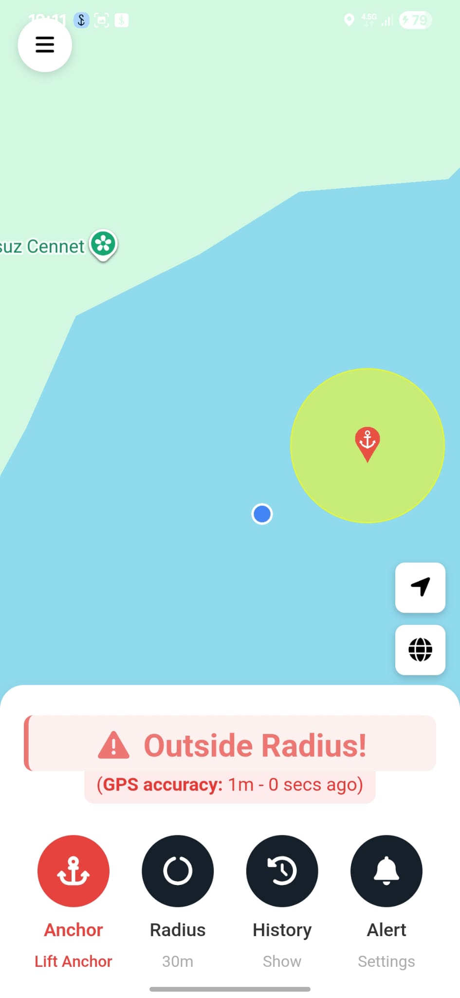 SafeBoat App Screenshot